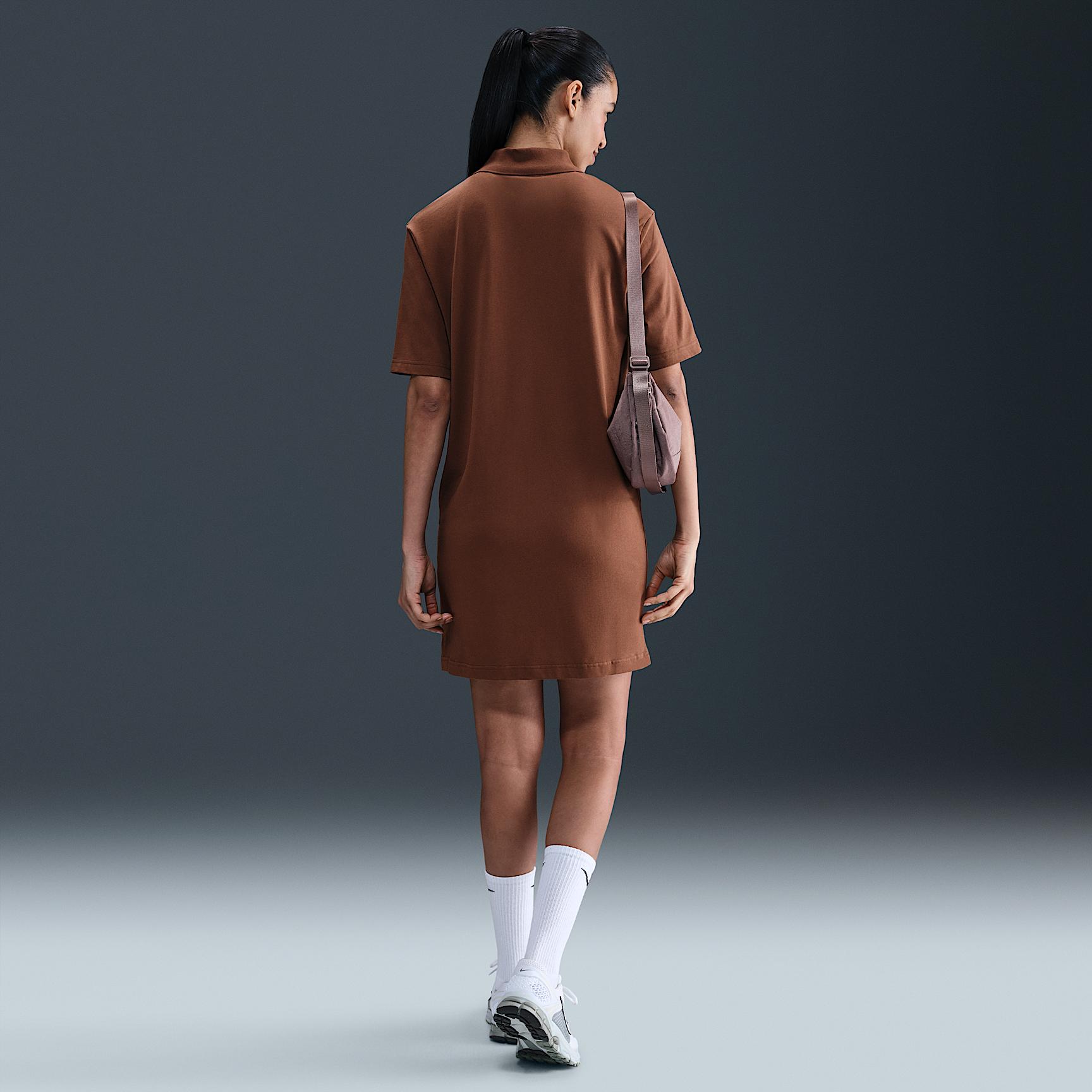 Womens Nike Sportswear Essential Short-Sleeve Polo Dress | HV2498-265 Product Image