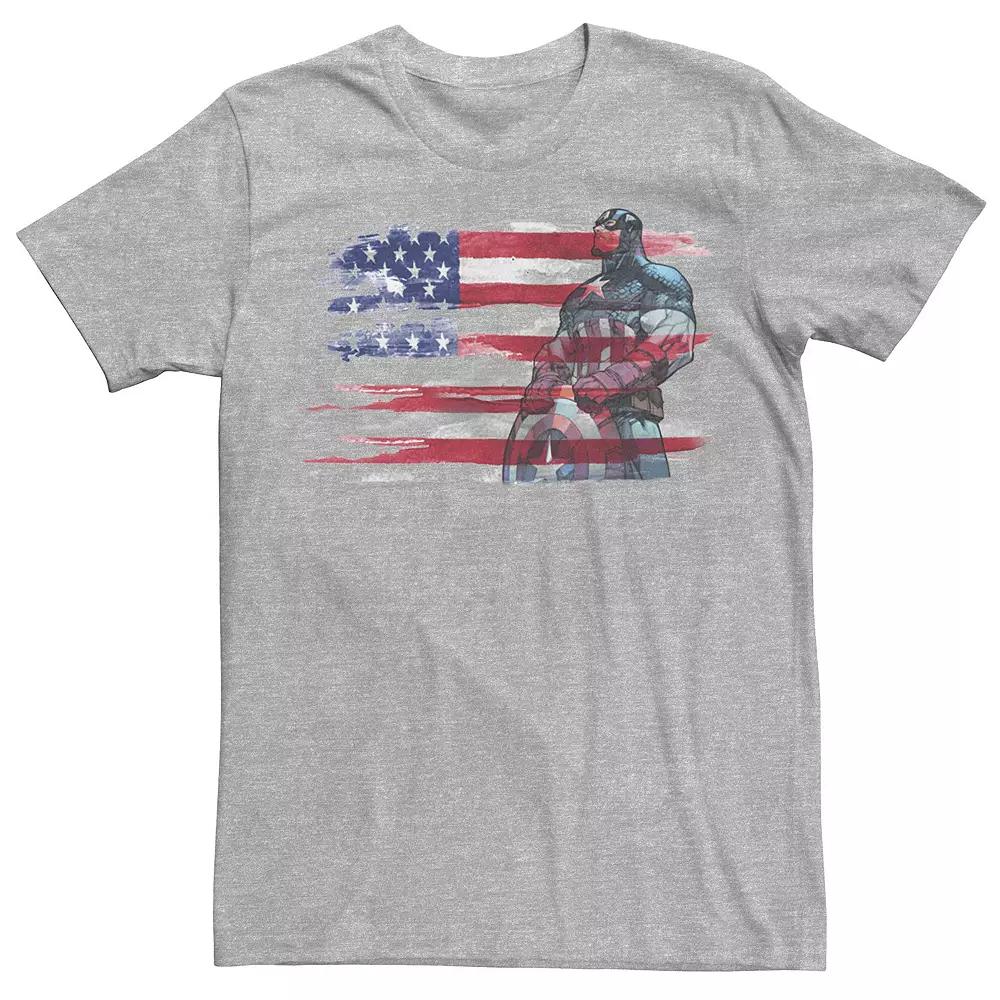 Men's Marvel Captain America Stand to Honor Red, White & Blue Tee,  Product Image
