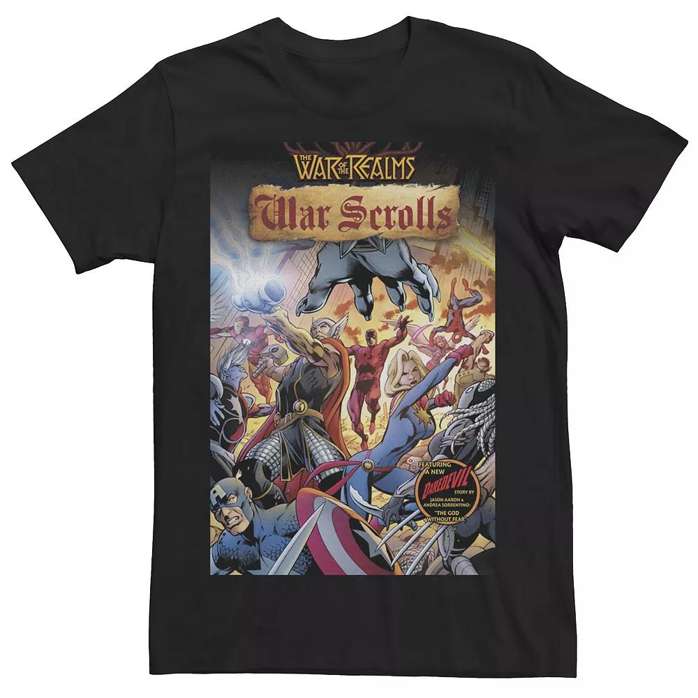 Men's Marvel War Scrolls Guardian Of Hell's Kitchen Comic Cover Tee,  Product Image