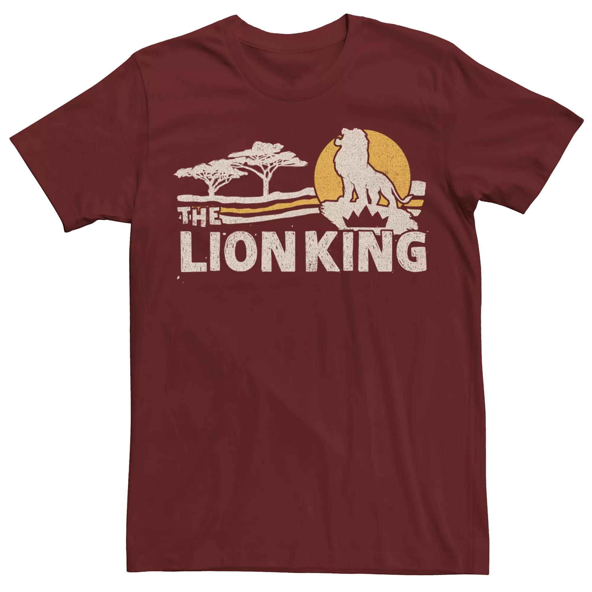 Disney's The Lion King Men's Savannah Sunrise Scene Short-Sleeve Tee,  Product Image