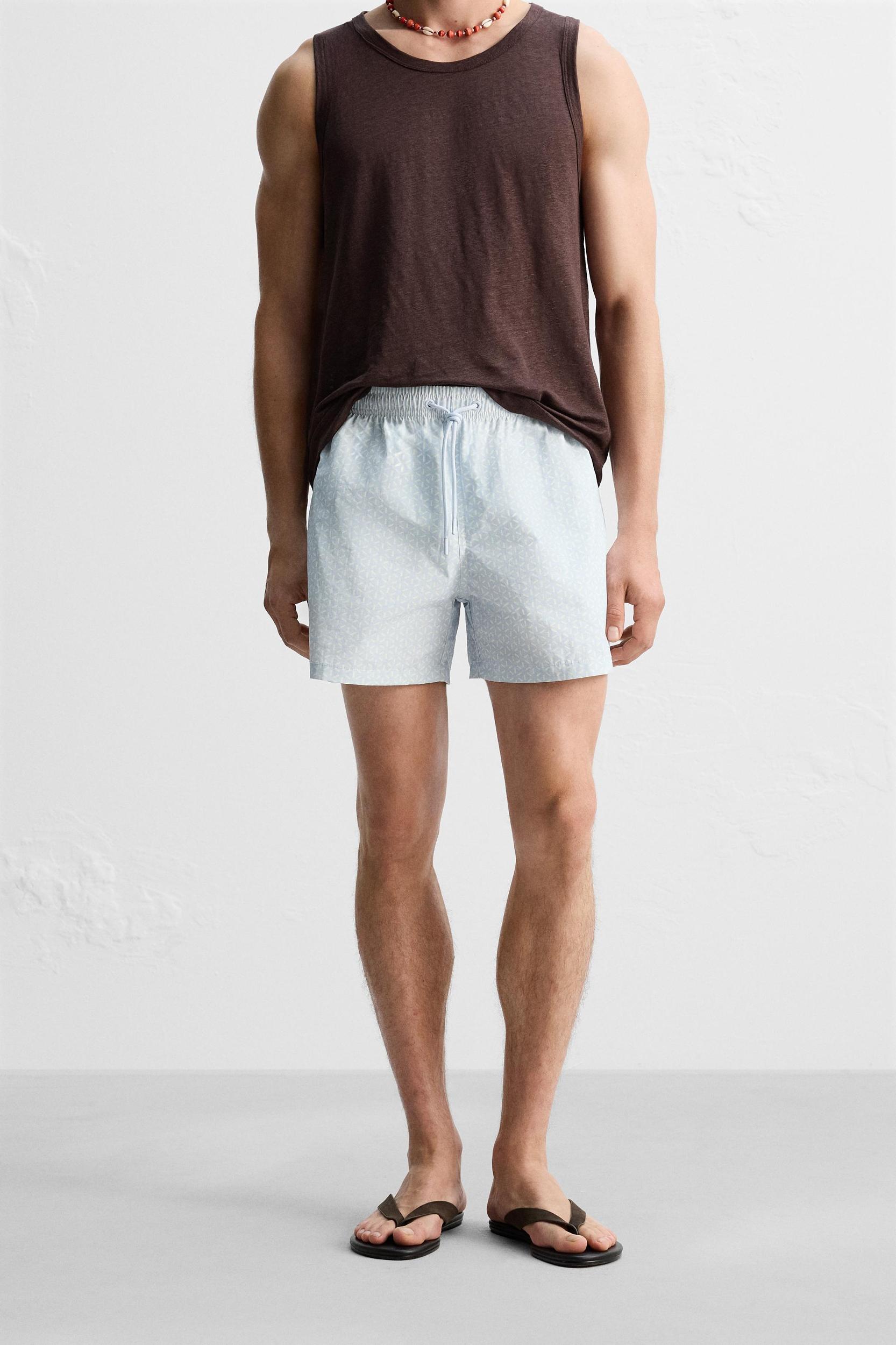 PRINTED MID-LENGTH SWIMSUIT Product Image