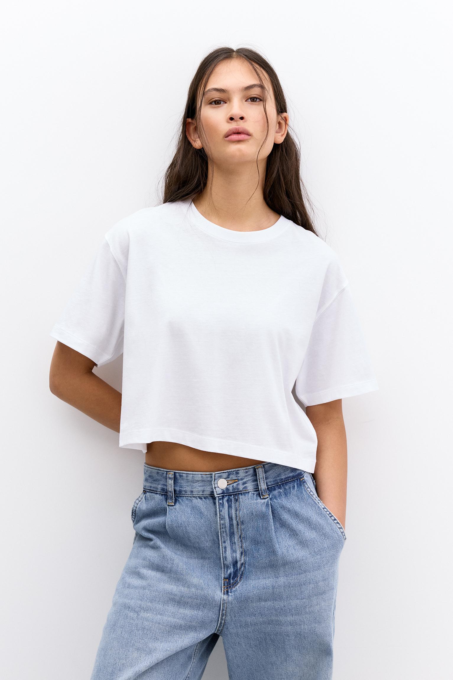 Cropped short sleeve T-shirt Product Image