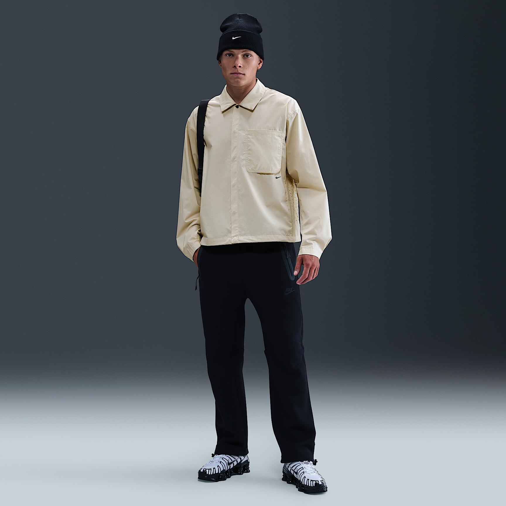 Mens Nike Sportswear Tech Button-Down Top | HJ2936-234 Product Image
