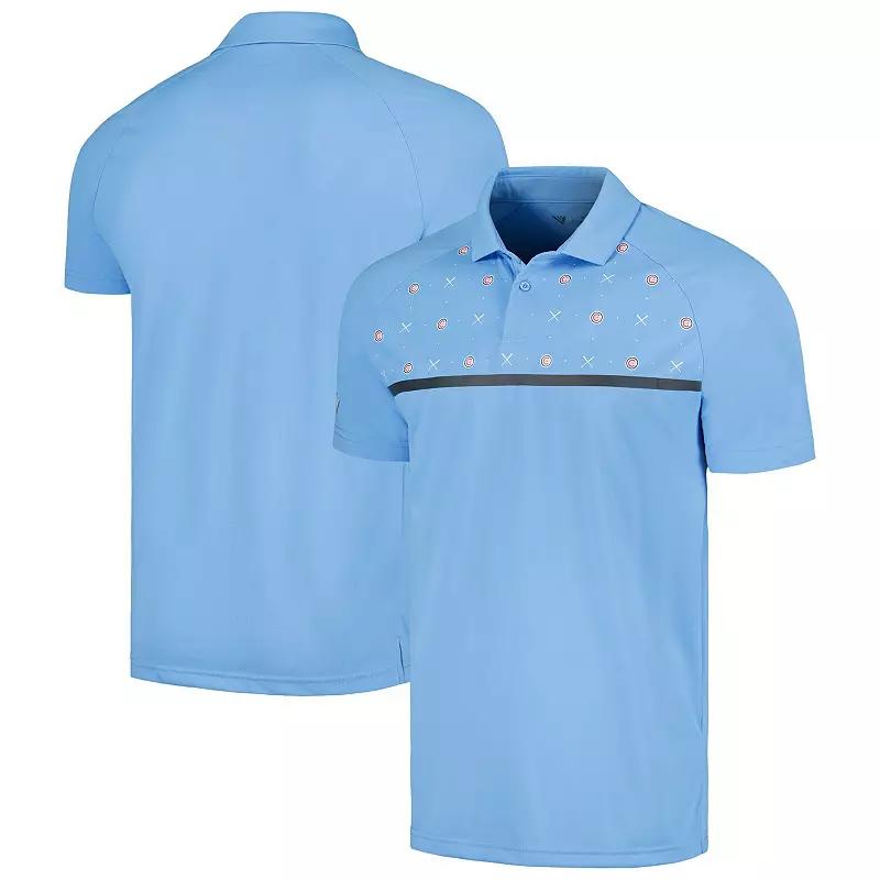 Men's Levelwear Light Blue Chicago Cubs Sector Batter Up Raglan Polo,  Product Image
