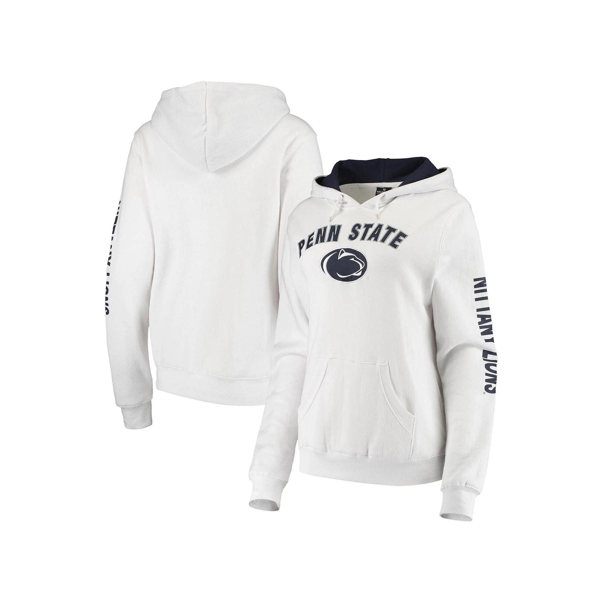 Women's Colosseum White Penn State Nittany Lions Loud and Proud Pullover Hoodie,  Product Image