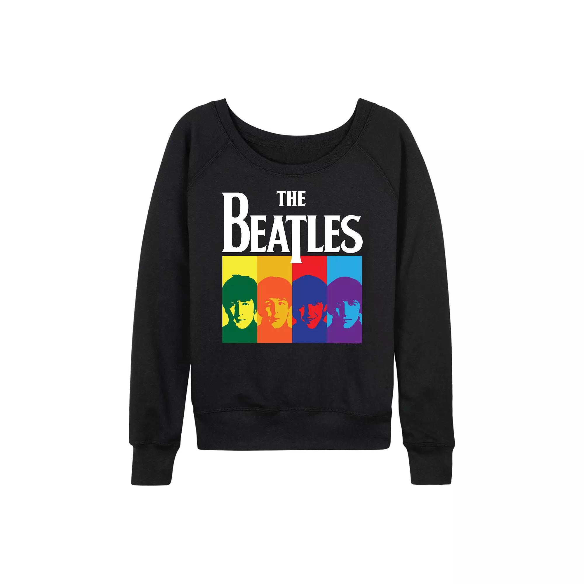 Women's The Beatles Color Block French Terry Long Sleeve Tee,  Product Image