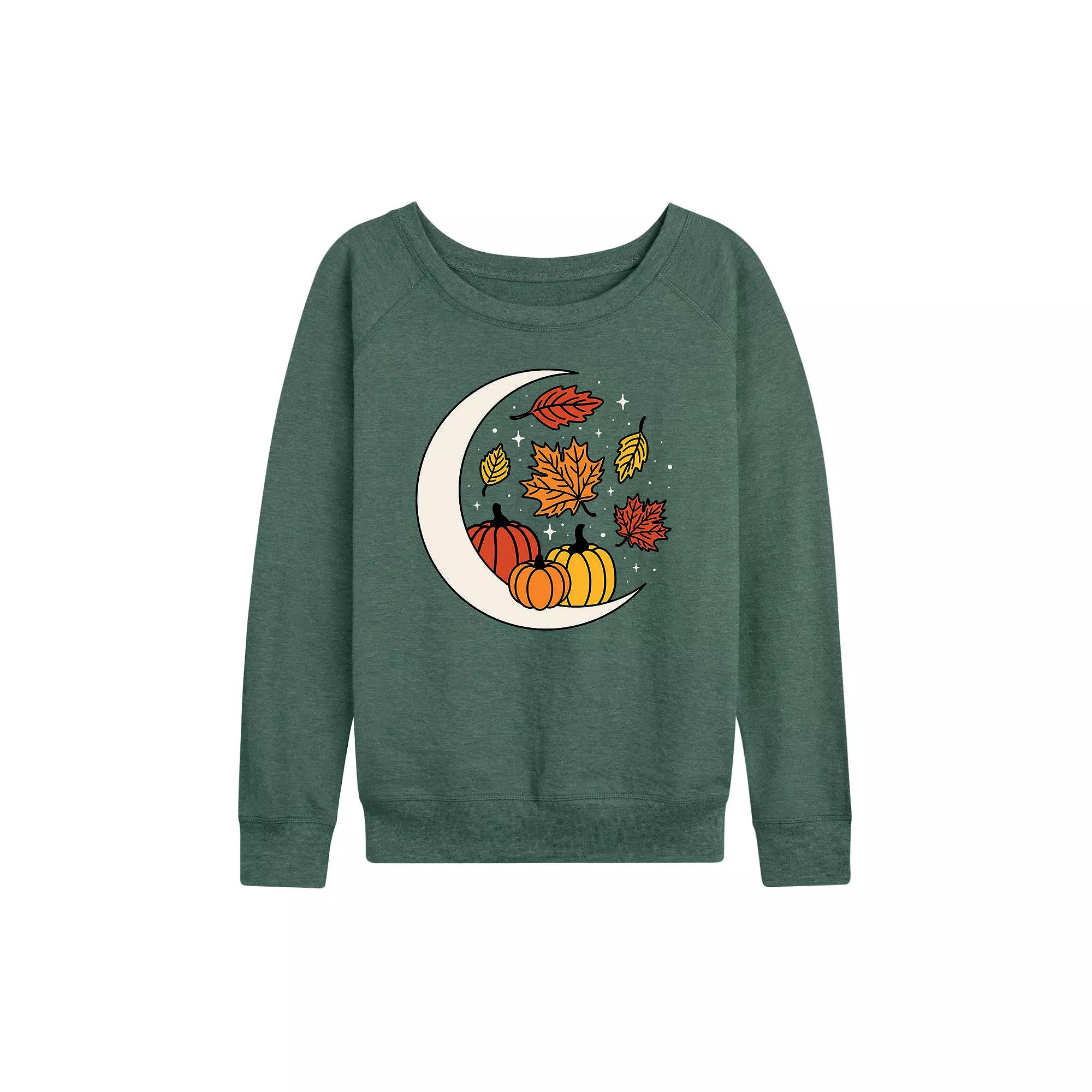 Women's Autumn Moon French Terry Long Sleeve Tee, Girl's,  Product Image
