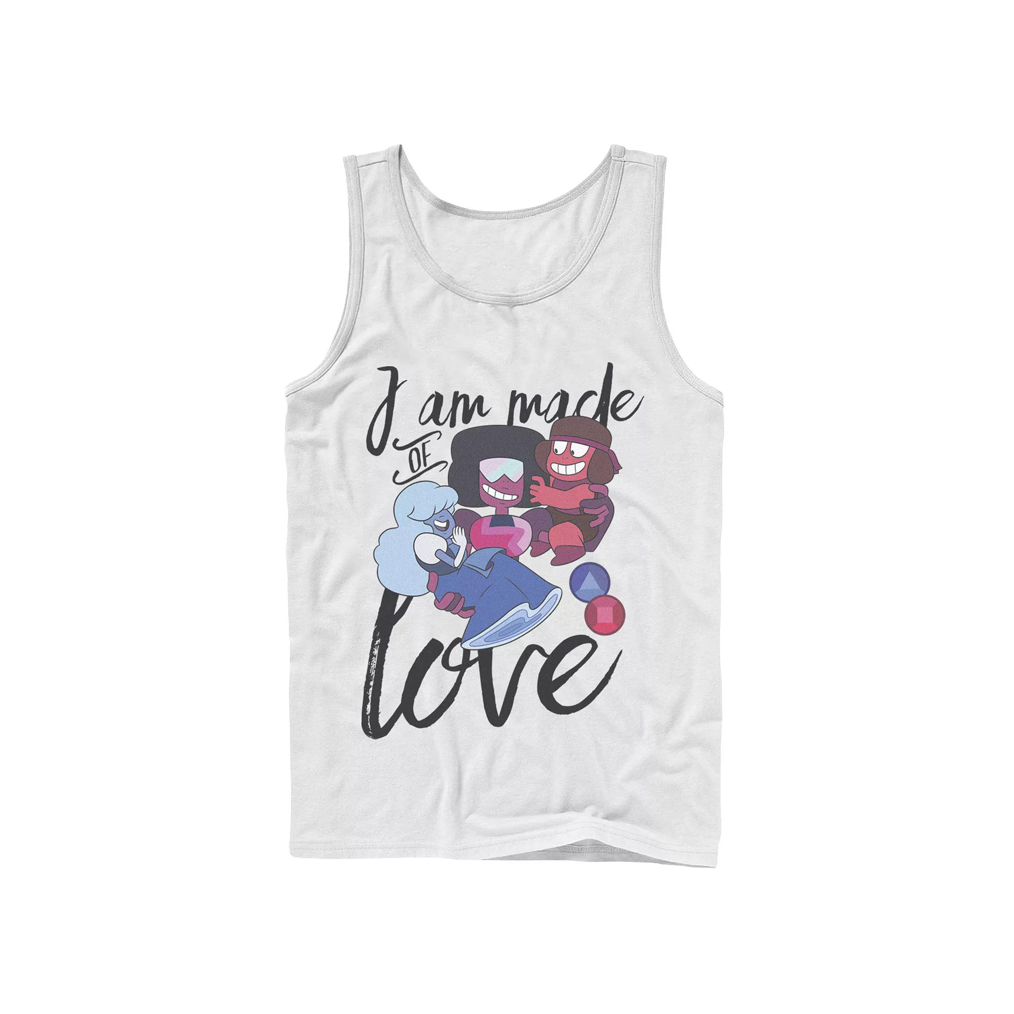Men's Cartoon Network Steven Universe I Am Made Of Love Tank Top,  Product Image