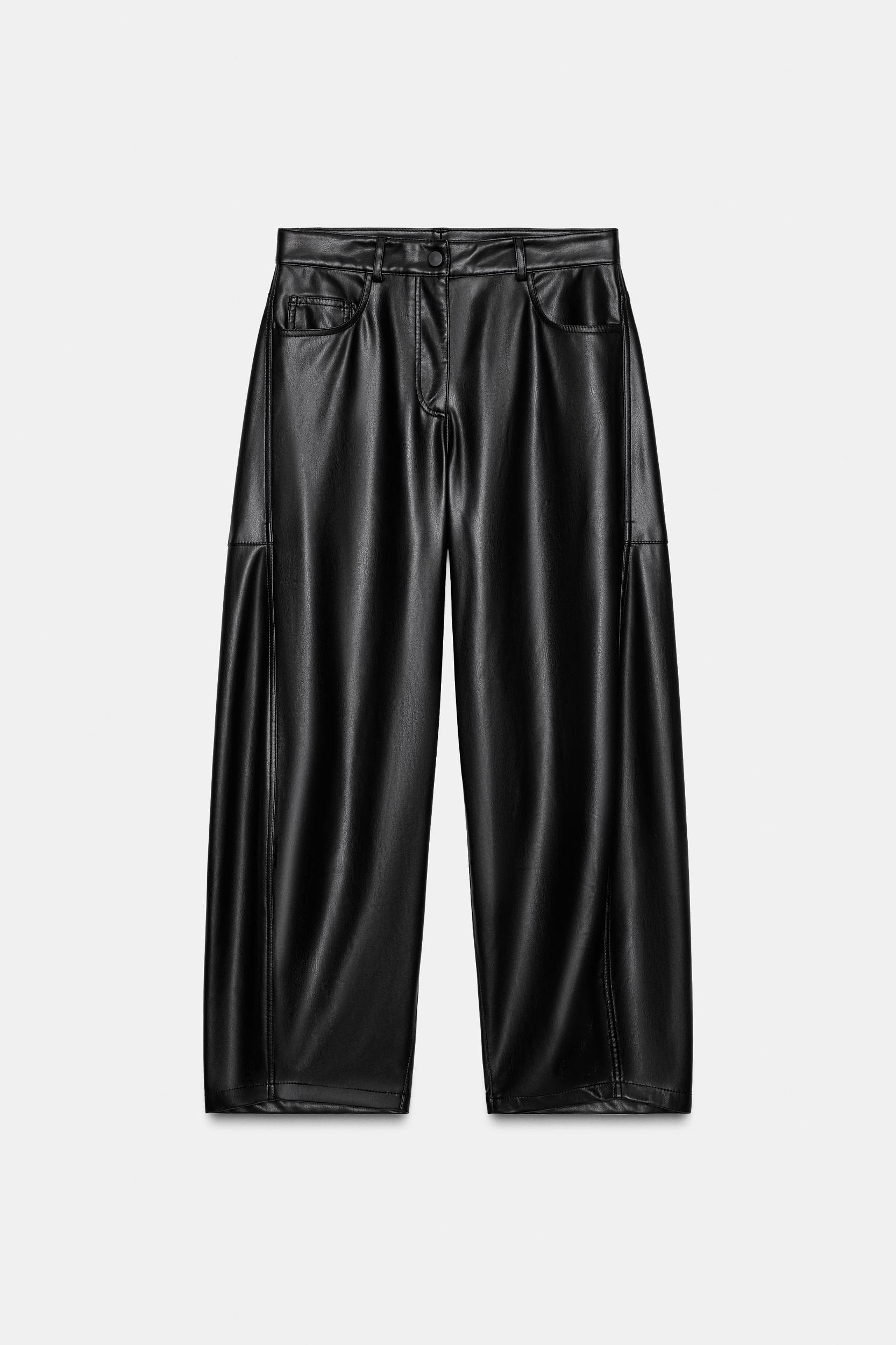 ZW COLLECTION FAUX LEATHER BALLOON PANTS Product Image