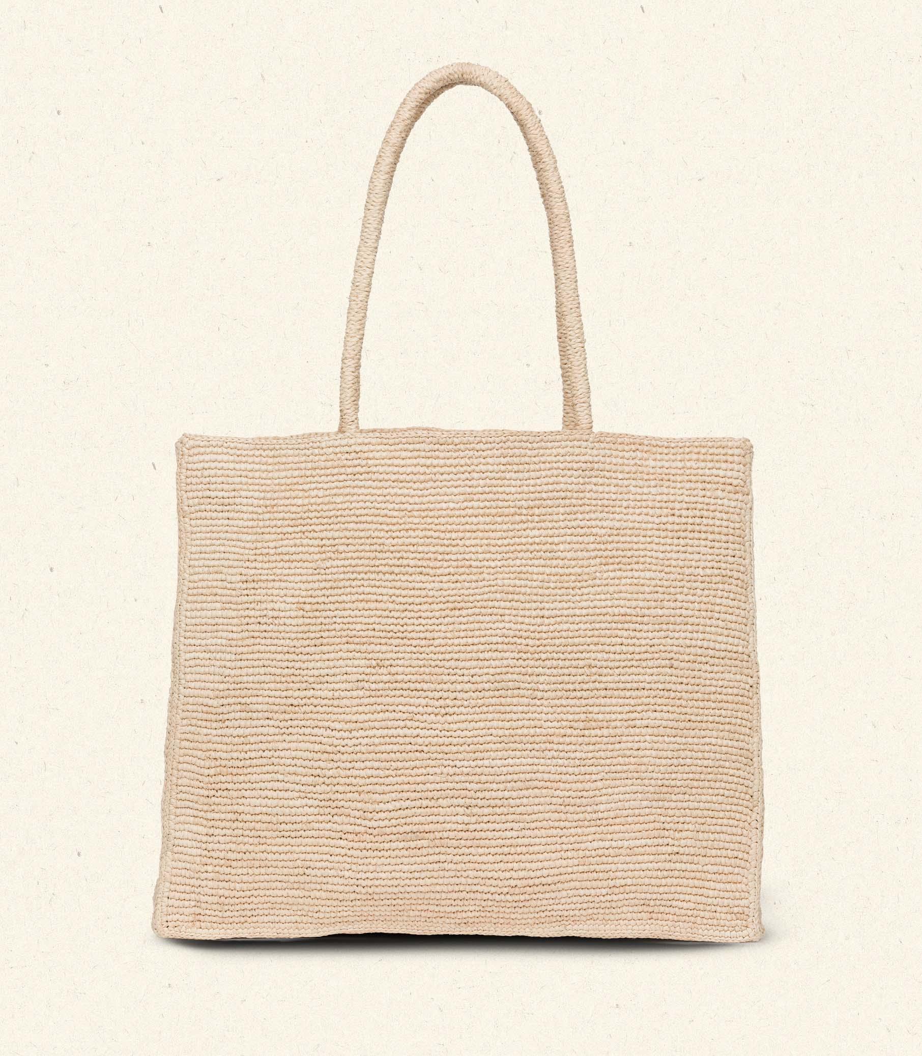 GRANDE MATHILDE BAG -- NATURAL RAFFIA Product Image