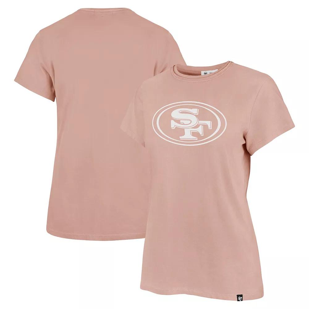 Women's '47 Light Pink San Francisco 49ers Premier Frankie T-Shirt,  Product Image