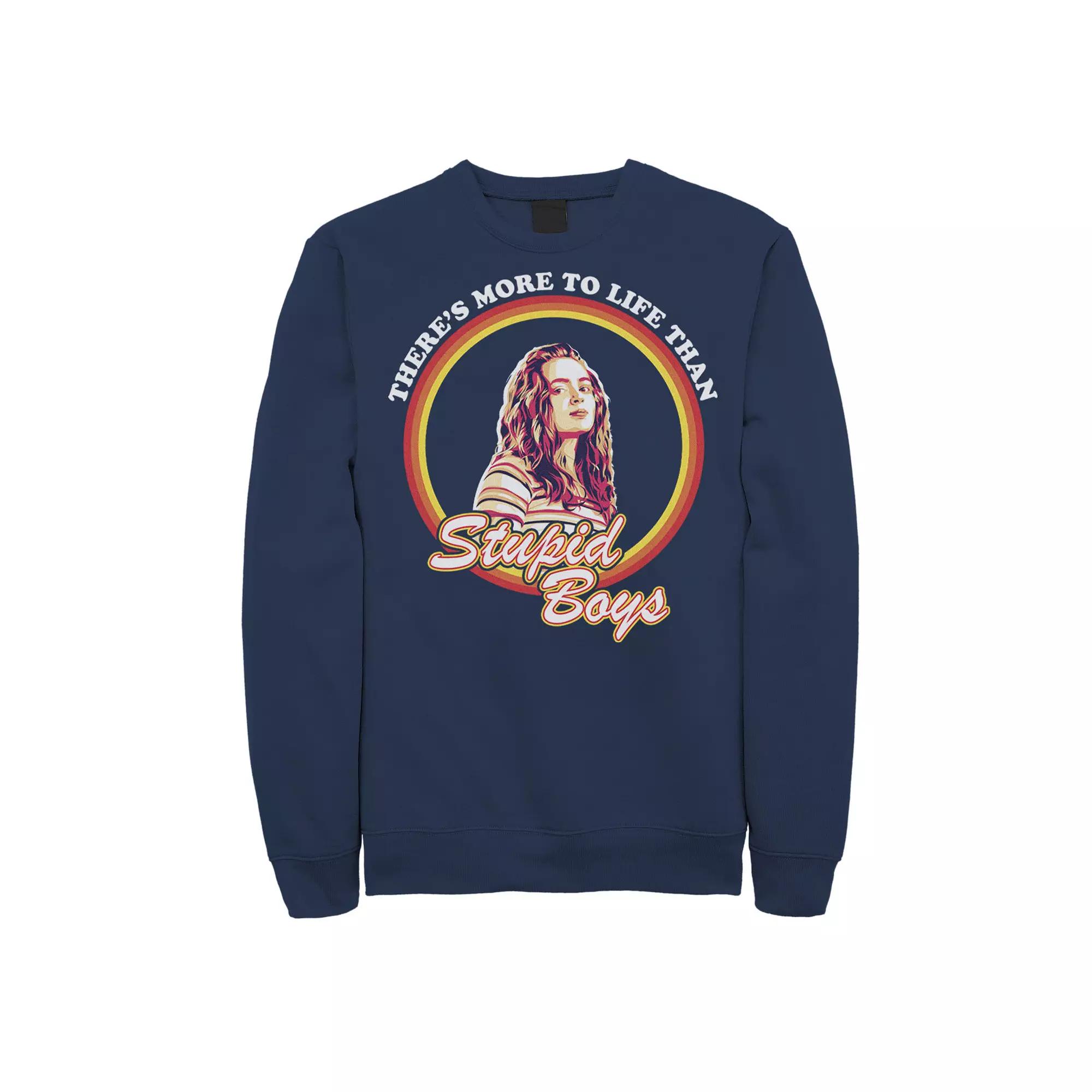 Men's Lotus Sitting On Crescent Moon Sweatshirt,  Product Image