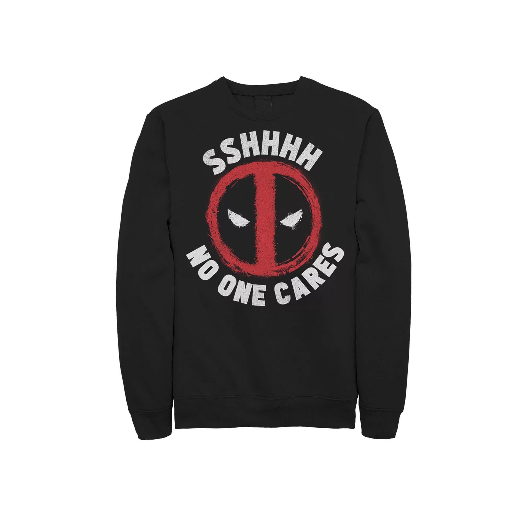 Men's Deadpool No One Cares Logo Sweatshirt,  Product Image
