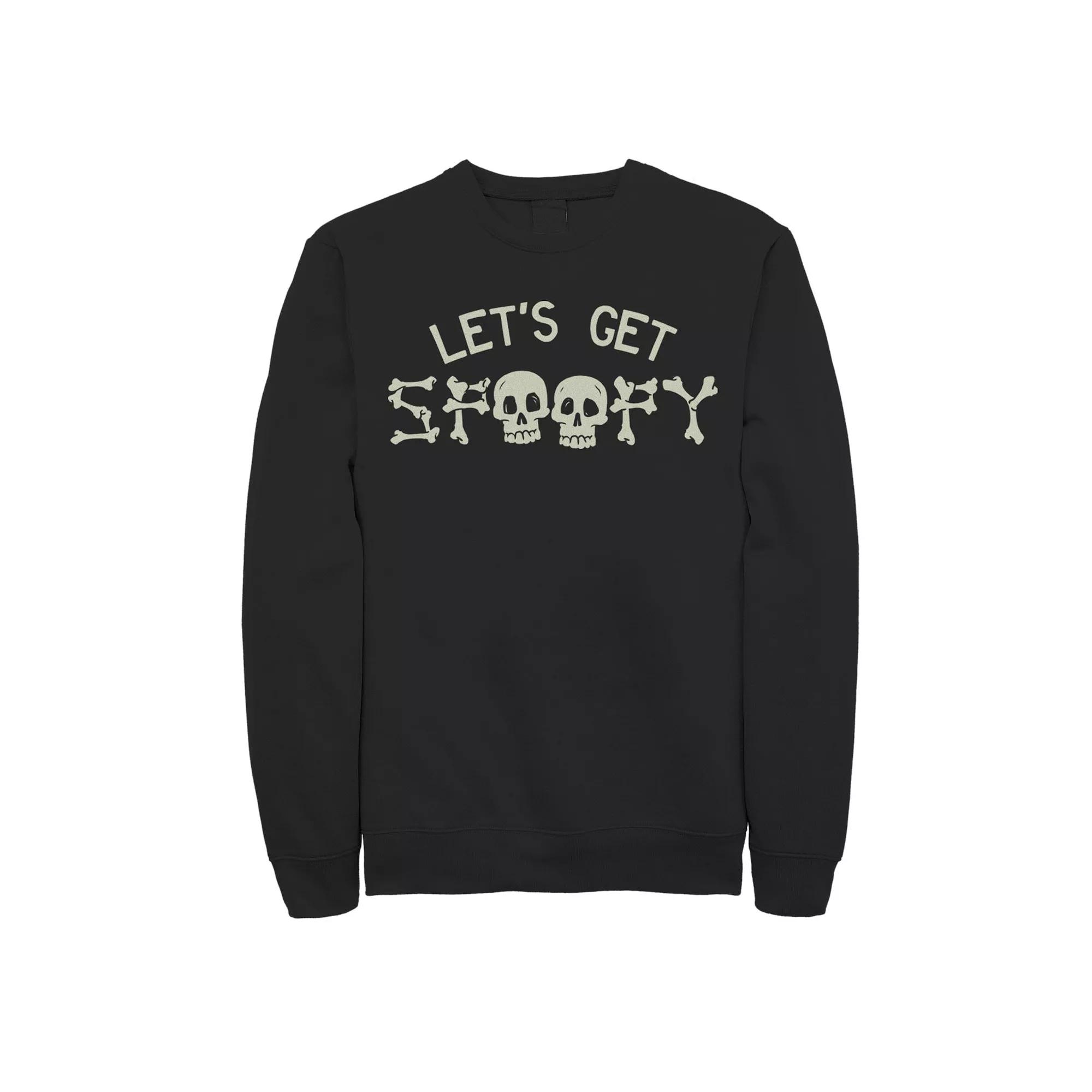 Men's Get Spoopy Skull Sweatshirt,  Product Image