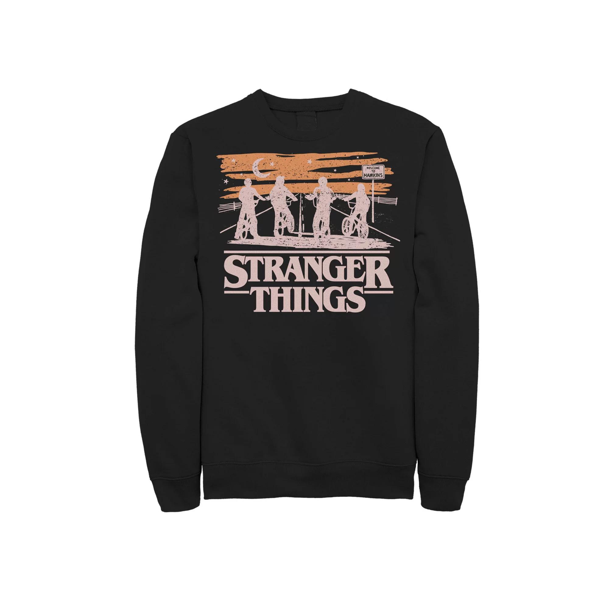 Big & Tall Netflix Stranger Things Night Silhouettes Fleece Sweatshirt, Men's,  Product Image