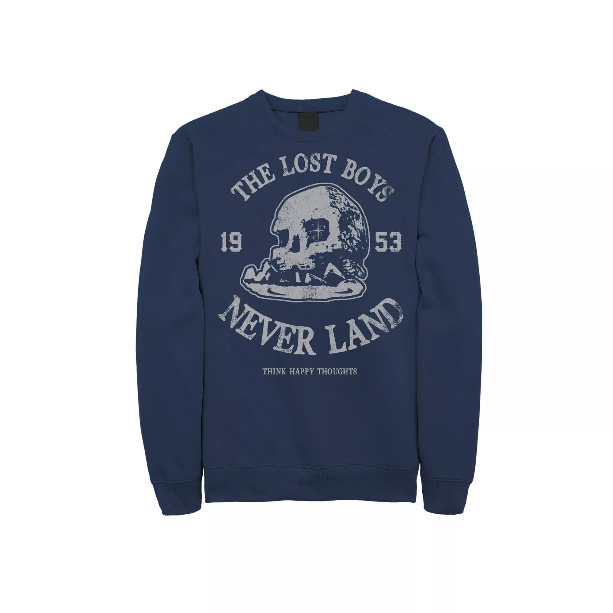 Disney's Peter Pan The Lost Boys Men's Never Land 1953 Skull Island Sweatshirt,  Product Image