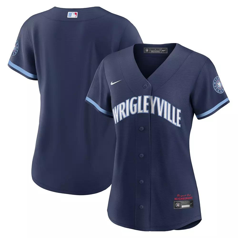 Women's Nike Navy Cleveland Guardians Alternate Official Replica Jersey,  Product Image