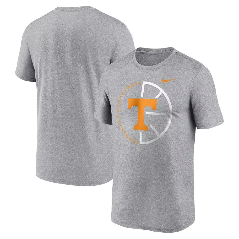 Men's Nike Heather Gray Tennessee Volunteers Legend Basketball Icon Performance T-Shirt,  Product Image