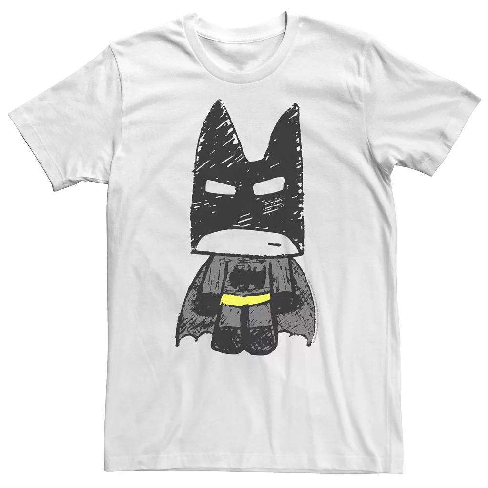 Big & Tall DC FanDome Batman Doodle Tee, Men's, Size: 4XL, White Product Image