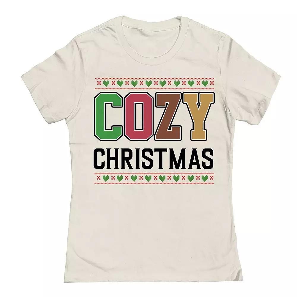 Junior's Cozy Christmas Graphic Tee, Women's,  Product Image