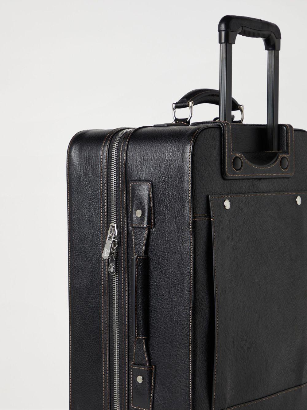 grained leather suitcase Product Image