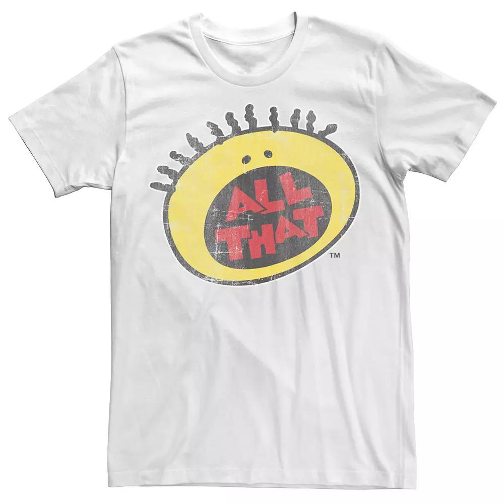 Big & Tall Nickelodeon All That Classic Vintage Face Logo Title Tee, Men's,  Product Image