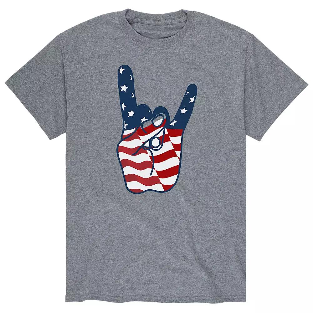Men's Patriotic Rock Hand Tee,  Product Image