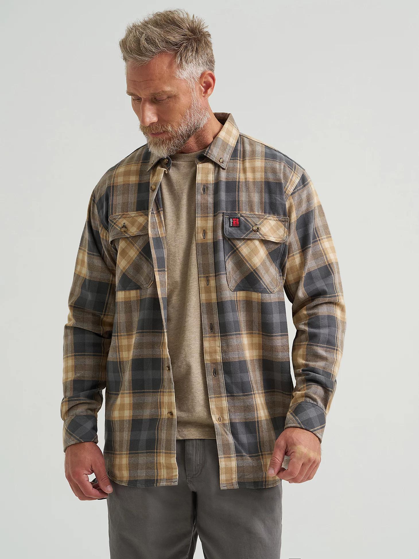 Wrangler® RIGGS Workwear® Flannel Foreman Plaid Work Shirt | Men's SHIRTS | Wrangler® Product Image