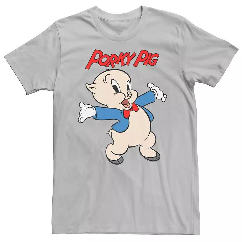 Men's Looney Tunes Porky The Pig Portrait Logo Graphic Tee,  Product Image