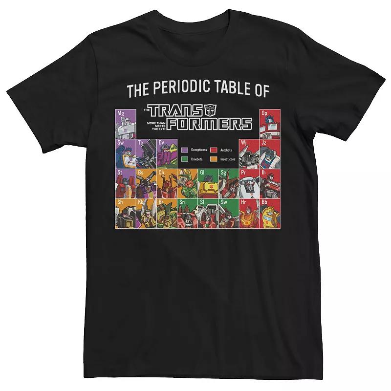 Men's Transformers The Periodic Table Of Transformers Tee,  Product Image