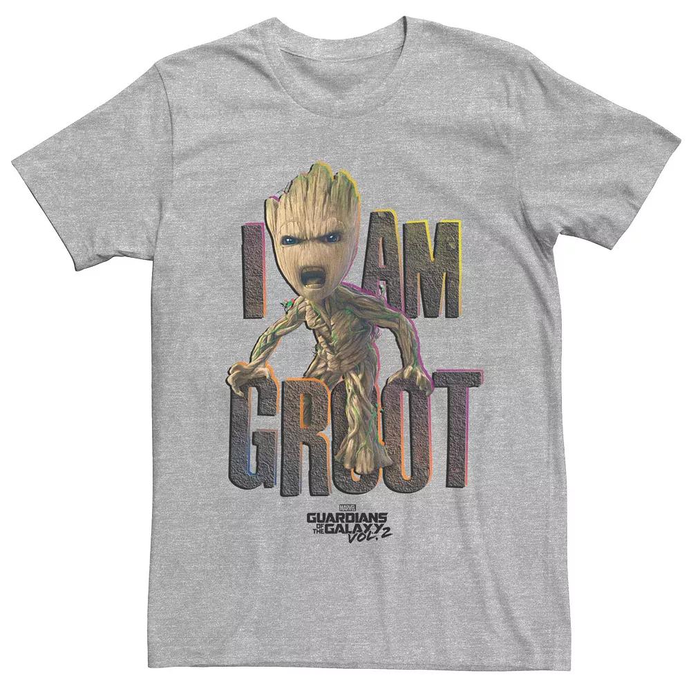 Men's Marvel Guardians Of The Galaxy 2 Groot Yell Colorful Poster Tee,  Product Image