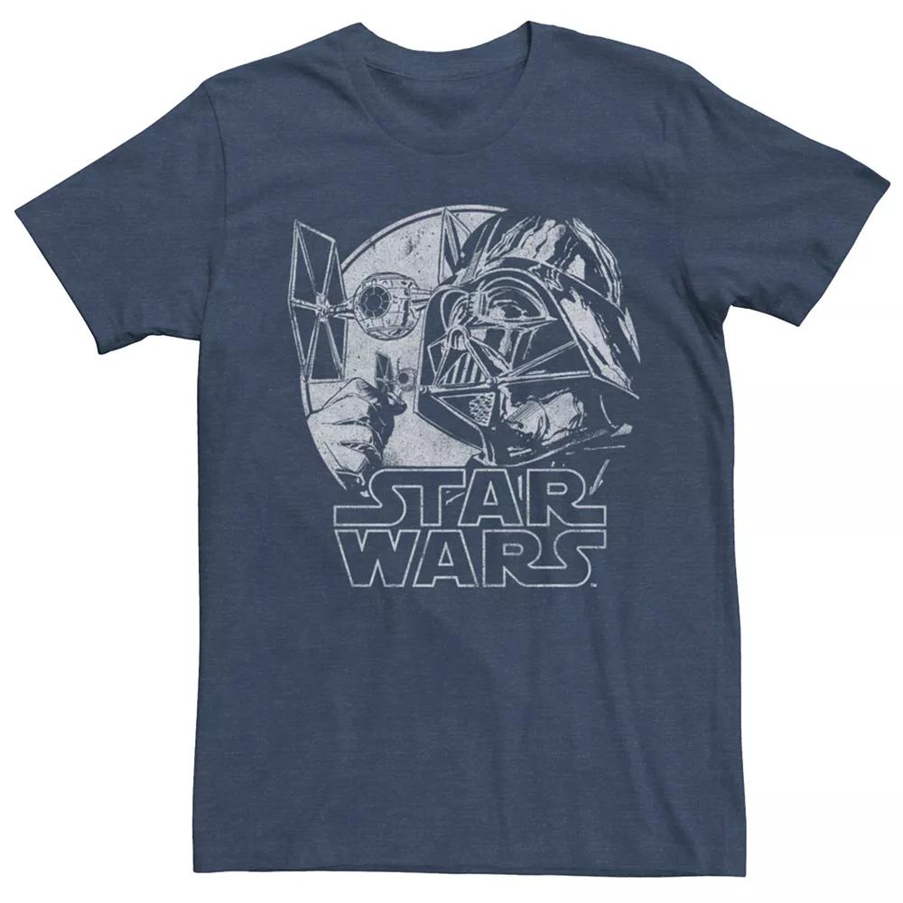 Men's Star Wars Darth Vader Ships Portrait Tee,  Product Image