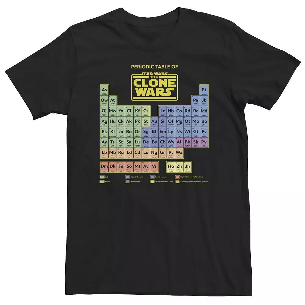 Big & Tall Star Wars Clone Wars Periodic Table Tee, Men's,  Product Image