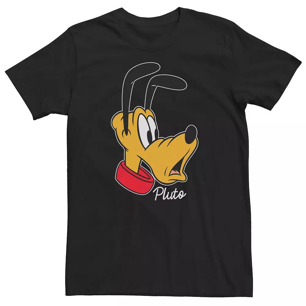 Disney's Pluto Big & Tall Surprised Face Portrait Tee, Men's,  Product Image