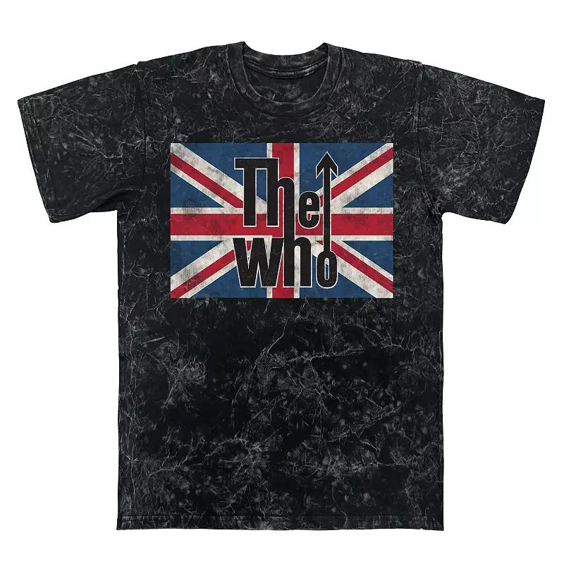 Men's The Who Union Jack Mineral Wash Graphic Tee,  Product Image
