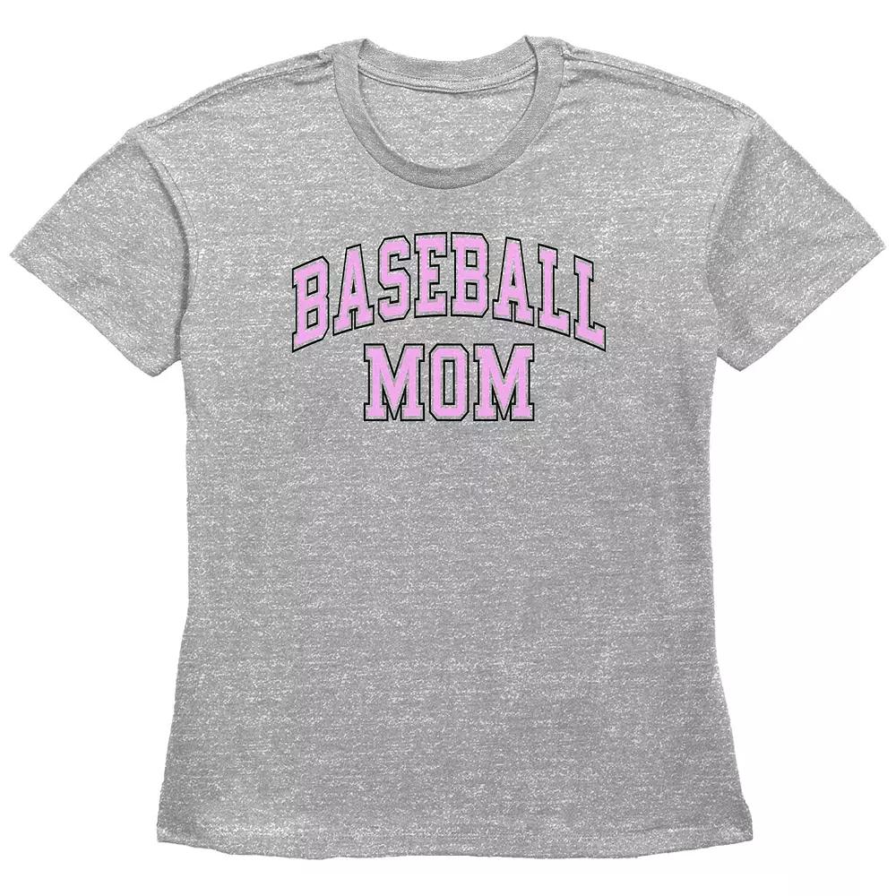 Women's Baseball Mom Basic Fit Graphic Tee,  Product Image