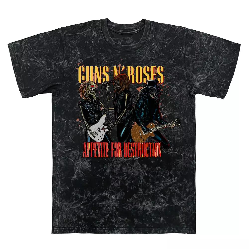 Men's Guns N' Roses Tee Appetite Skeletons Graphic Tee,  Product Image