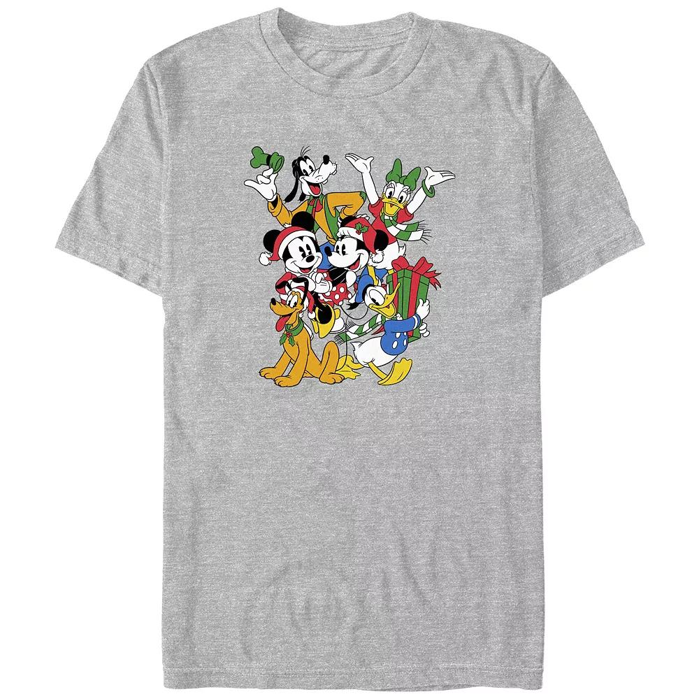 Disney's Mickey Mouse And Friends Christmas Gathering Big & Tall Graphic Tee, Men's,  Product Image