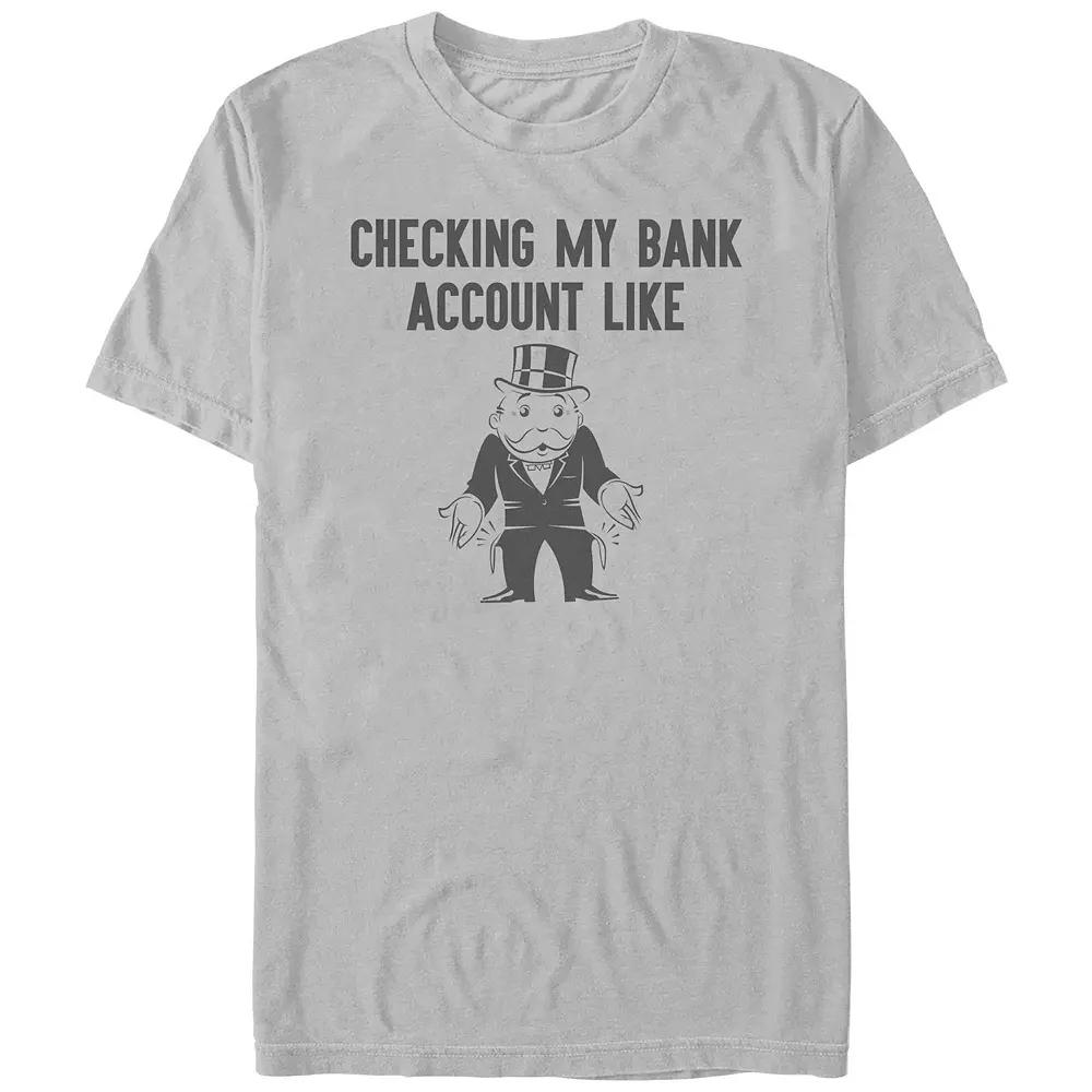 Men's Monopoly Checking My Bank Account Like Graphic Tee,  Product Image