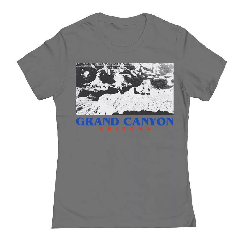 Junior's Grand Canyon 2 Womens Graphic Tee, Girl's, Size: XL, Grey Product Image