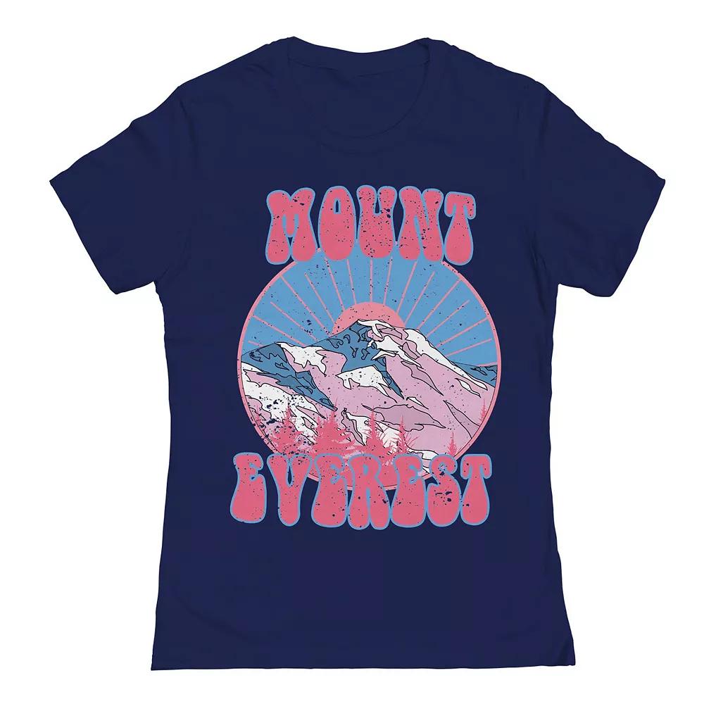 Junior's Mount Everest 1 Womens Graphic Tee, Girl's, Size: Small, Blue Product Image