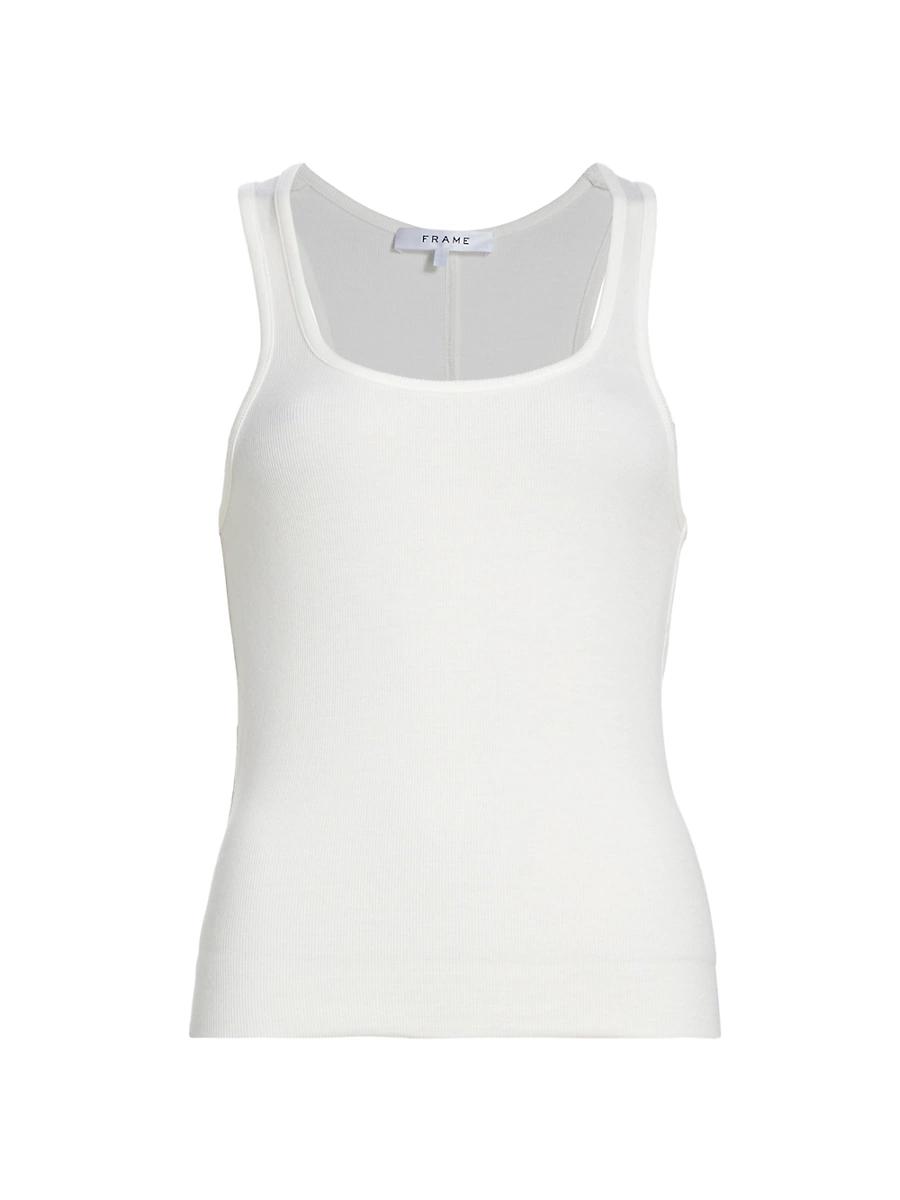 Womens Ribbed Fitted Tank Product Image