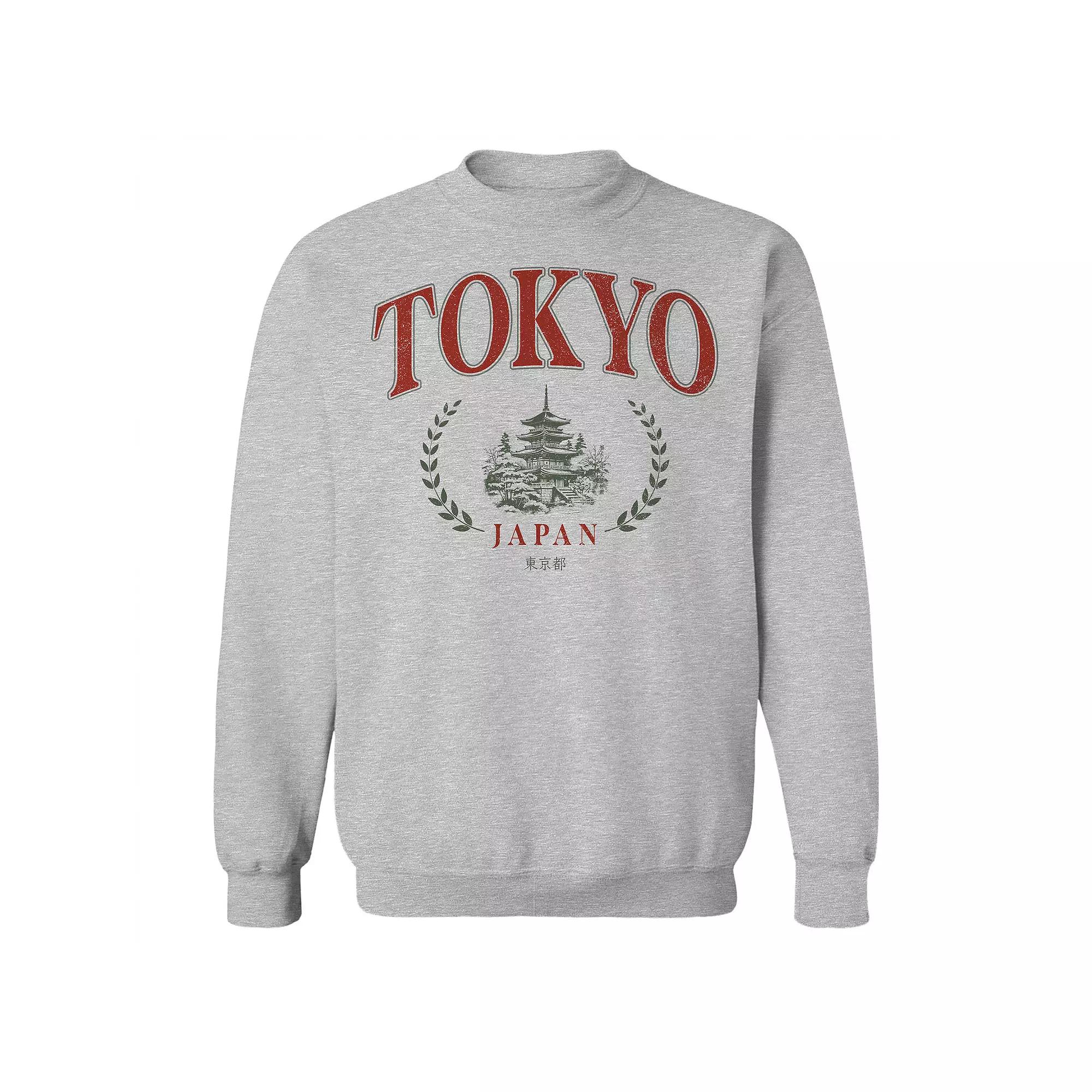 Men's Tokyo Red Fleece Sweatshirt, Adult Unisex,  Product Image