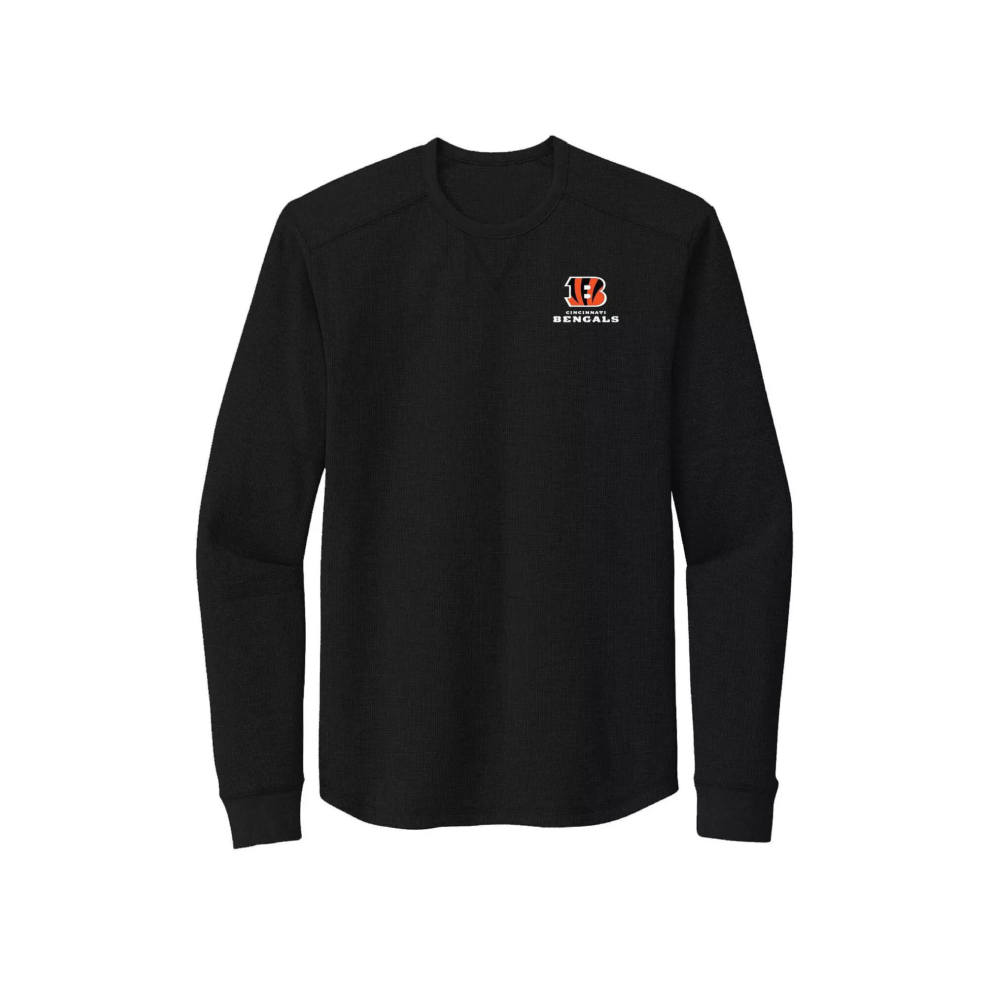 Men's Dunbrooke Black Cincinnati Bengals Cavalier Long Sleeve T-Shirt,  Product Image