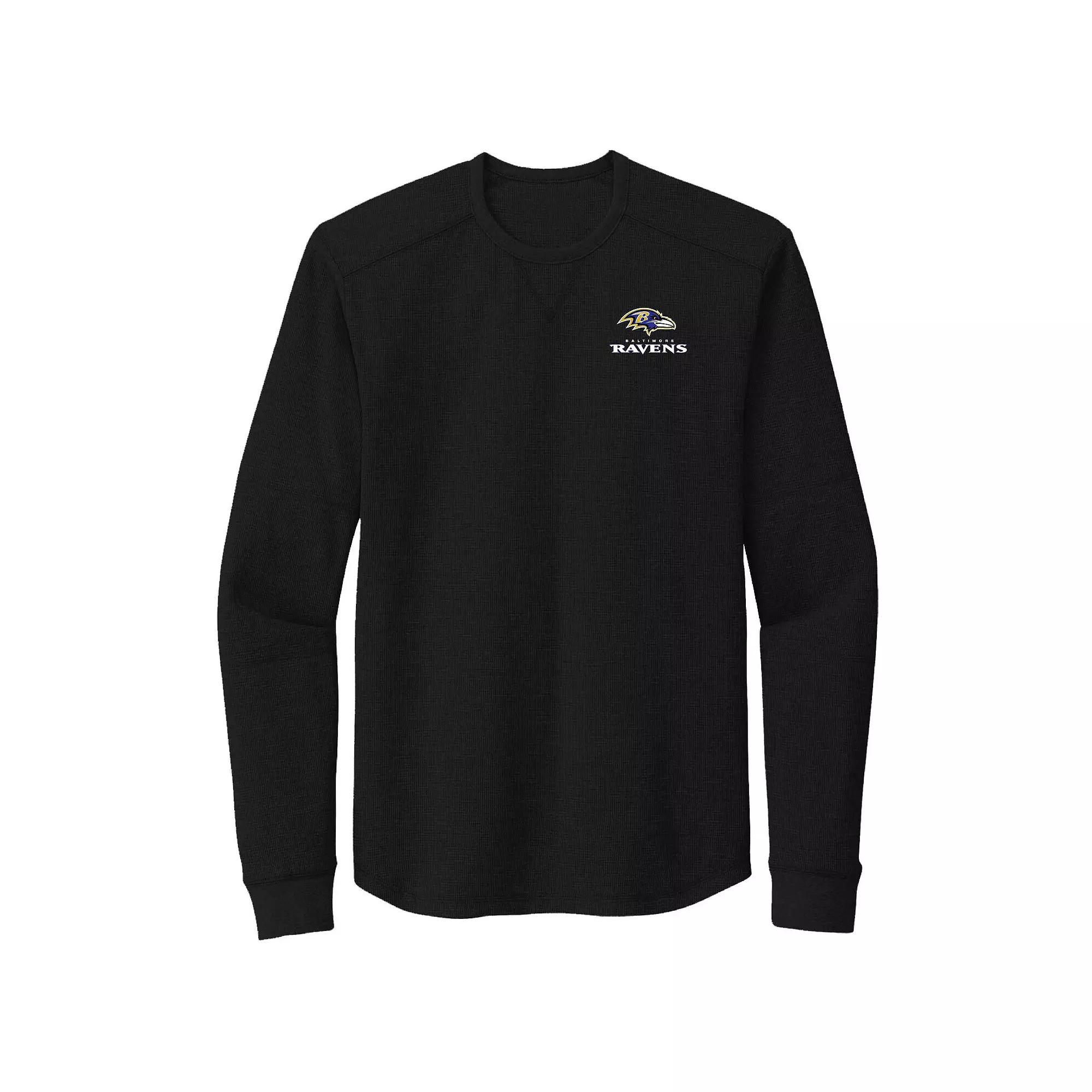 Men's Dunbrooke Black Baltimore Ravens Cavalier Long Sleeve T-Shirt,  Product Image