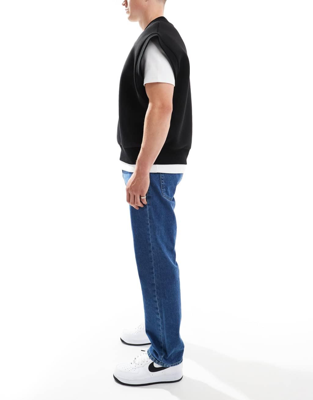 JJ Rebel ryan straight leg jeans in light blue wash  Product Image