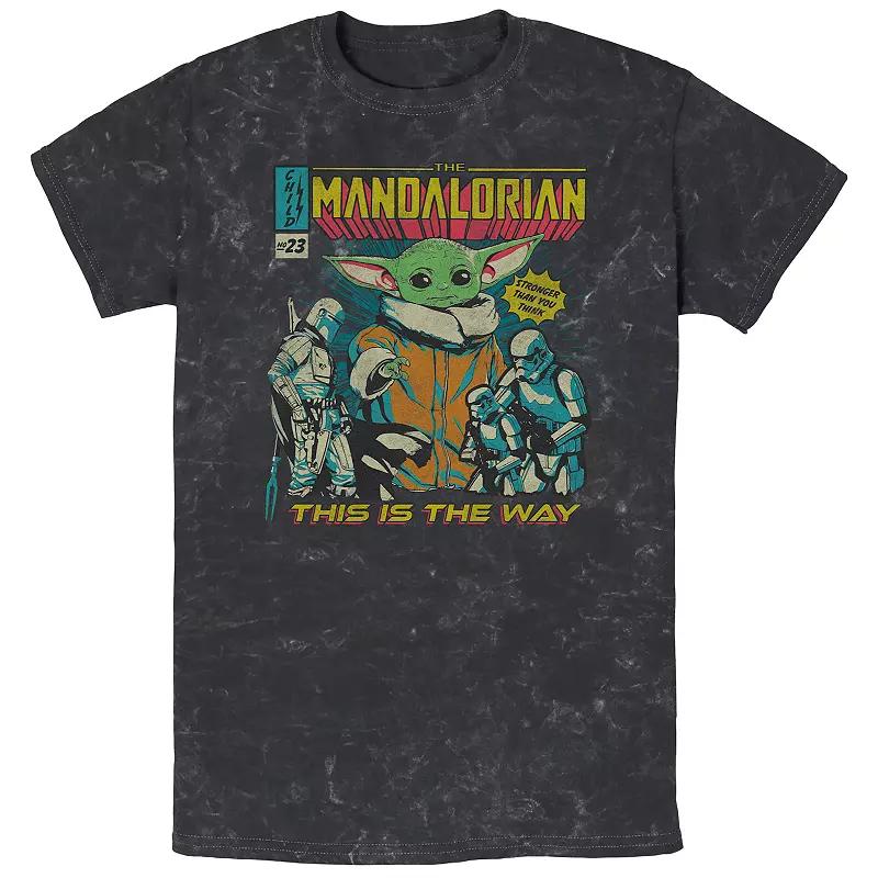 Men's Star Wars The Mandalorian Mando Triangle Bombard Wash Graphic Tee,  Product Image