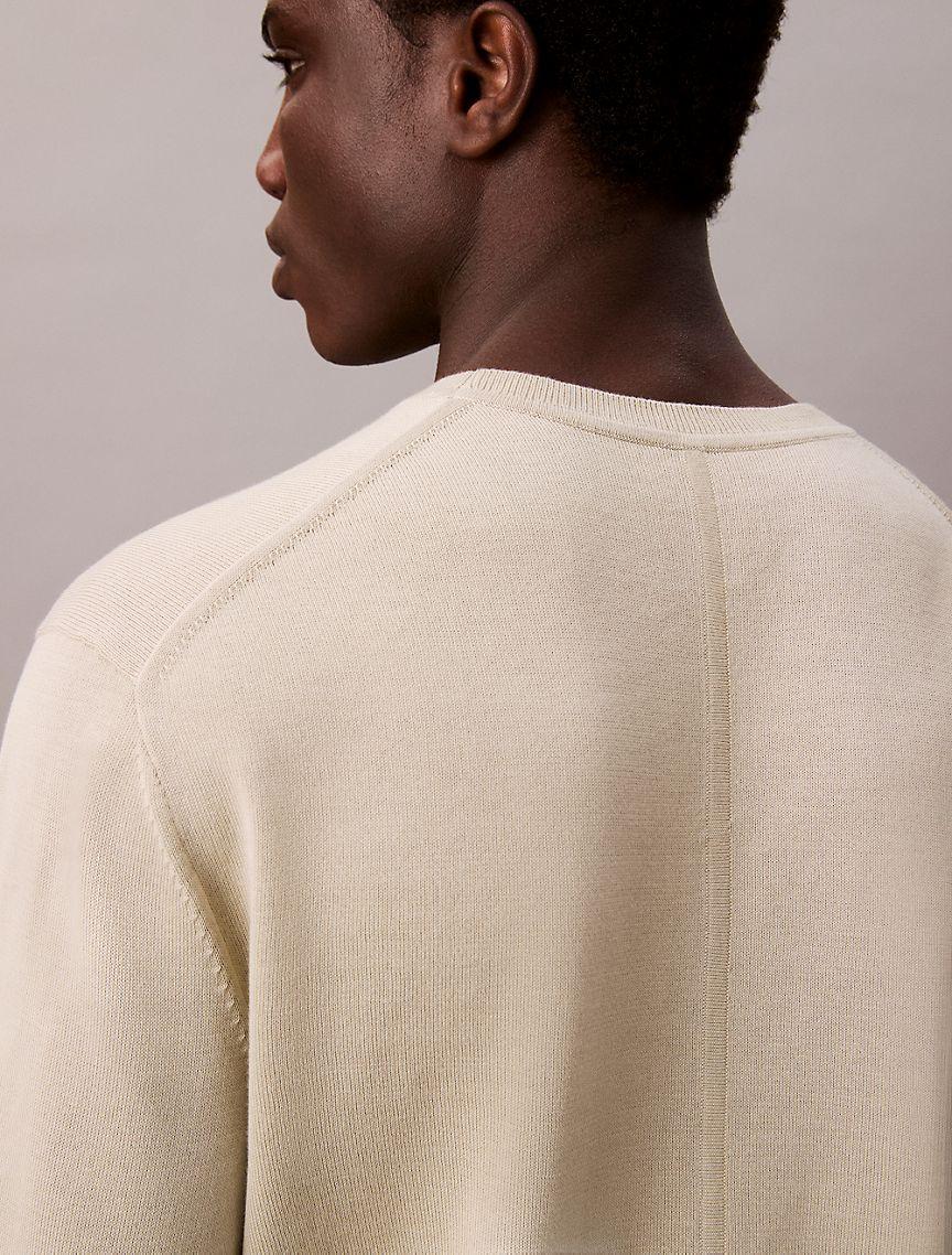 Calvin Klein Mens Supima Cotton Classic Sweater - Neutral Product Image