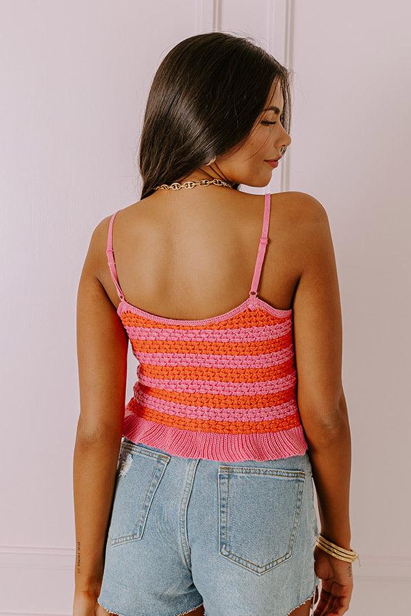Tropical Fizz Crochet Tank Product Image