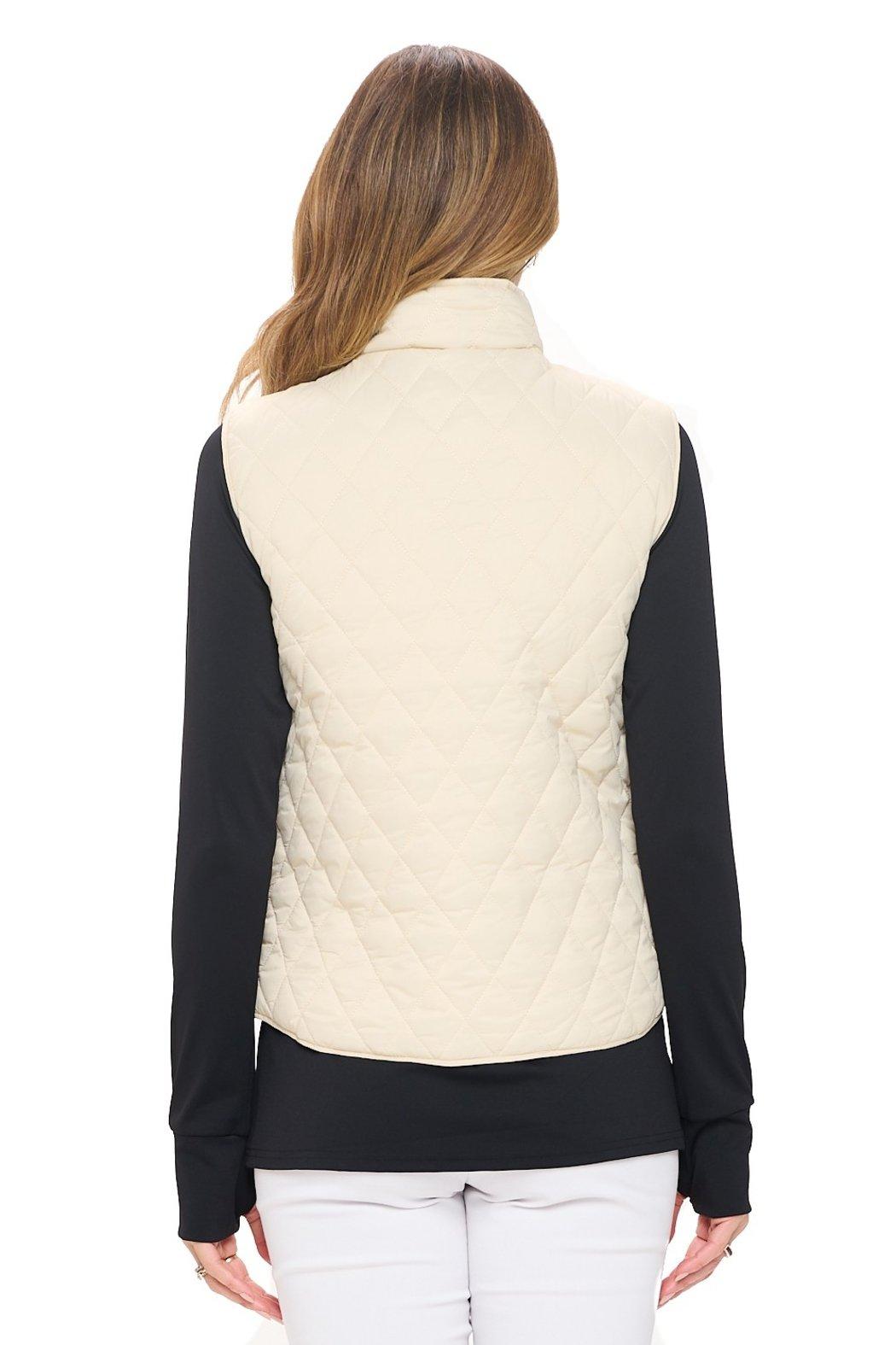 Tan Puffer Vest Product Image